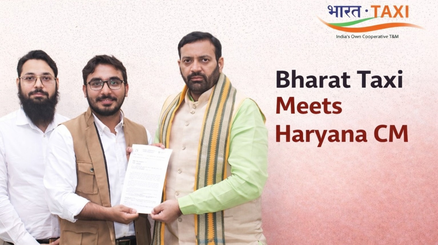 Bharat Taxi, Bharat Taxi expansion, Haryana CM Nayab Singh Saini, ride hailing India, cab aggregator India, startup news India, mobility startups, taxi apps India, driver cooperative model, pricing concerns, Uber Ola Rapido competition, Delhi NCR mobility, Gujarat expansion