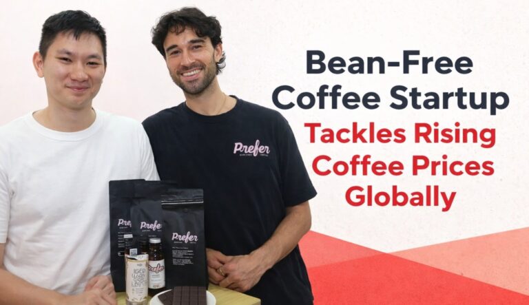 coffee startup, bean-free coffee, Prefer startup, coffee price surge, Vietnam coffee prices, foodtech startups, fermentation technology, coffee alternatives, global coffee crisis, ready to drink coffee, Singapore startups