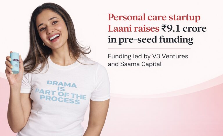 Laani, Startup Funding, Pre-Seed Round, Personal Care, Indian Startups, V3 Ventures, Saama Capital, Nirja Bhatt, D2C Brands, Beauty and Wellness