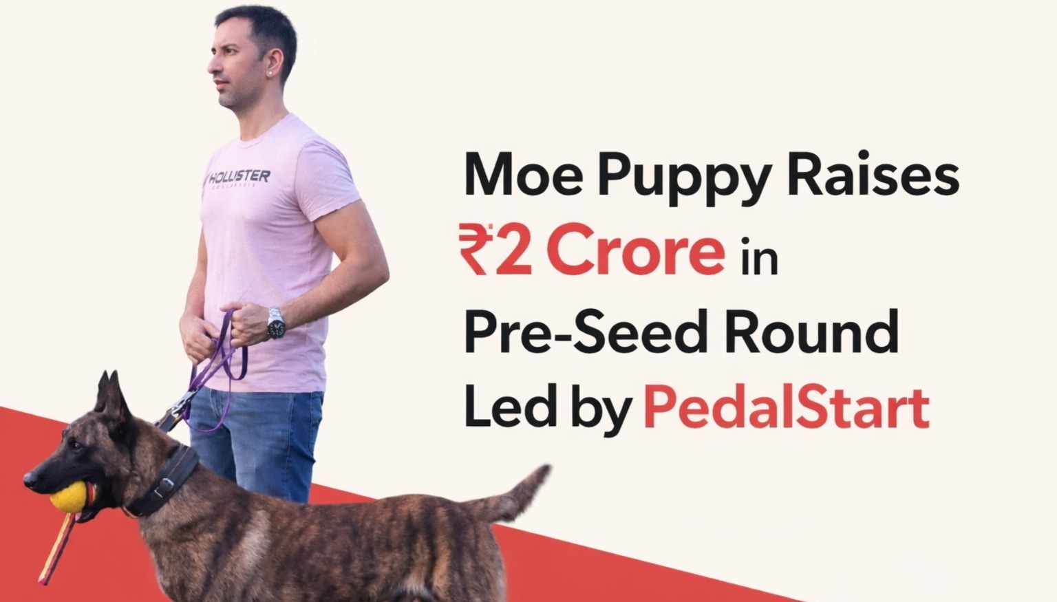 Moe Puppy, Manish Paul, PedalStart, D2C pet care India, pet care startup India, startup funding India, pre seed funding, Zindagi Live Angel Fund, Indian startups, pet grooming products, D2C brands India