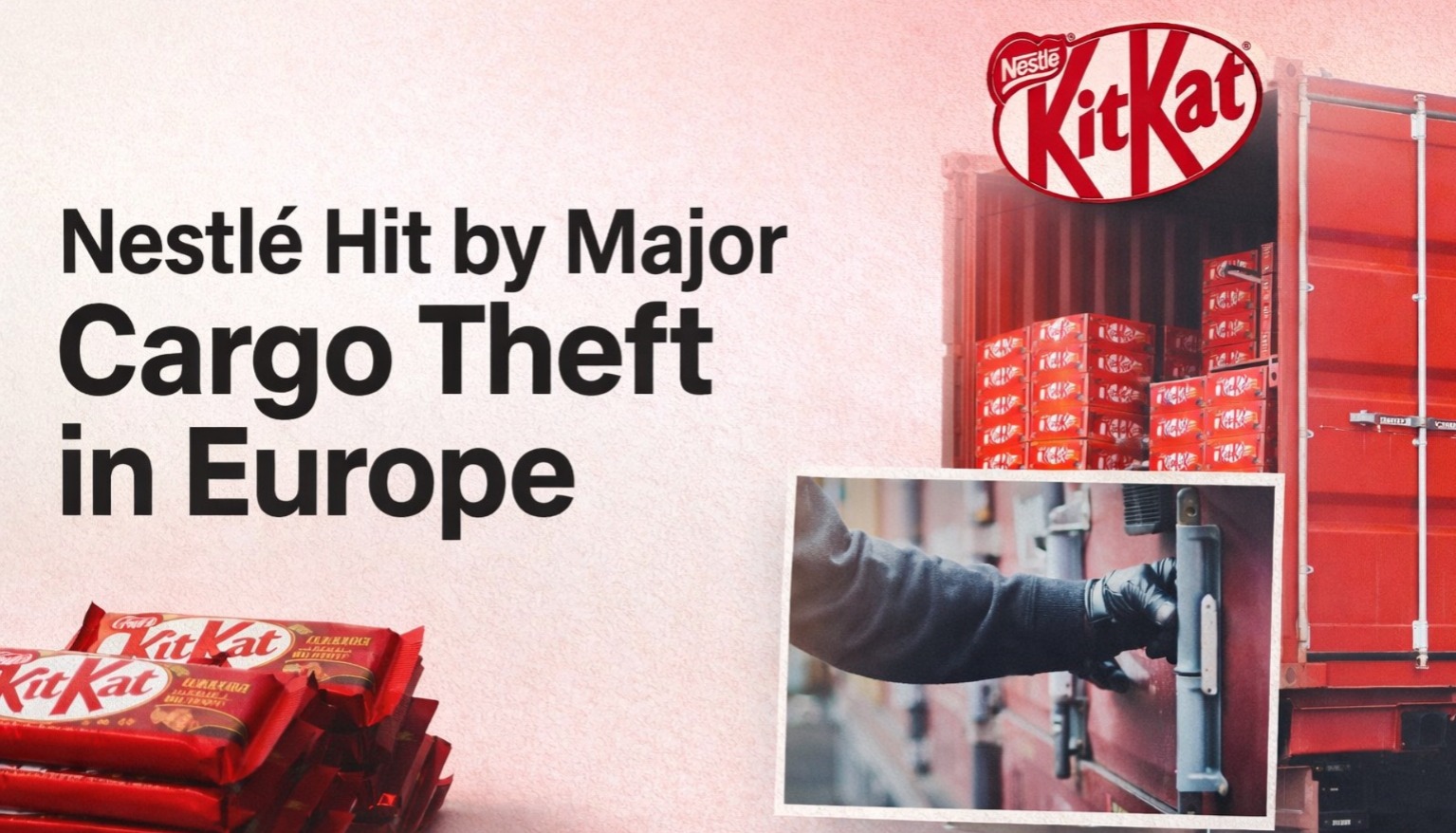 KitKat theft, Nestle news, cargo theft Europe, supply chain crime, logistics crisis, chocolate theft, Europe supply chain, phantom carriers, TAPA report, cocoa prices, Poland market, Italy to Poland route, FMCG logistics, food cargo theft, global supply chain
