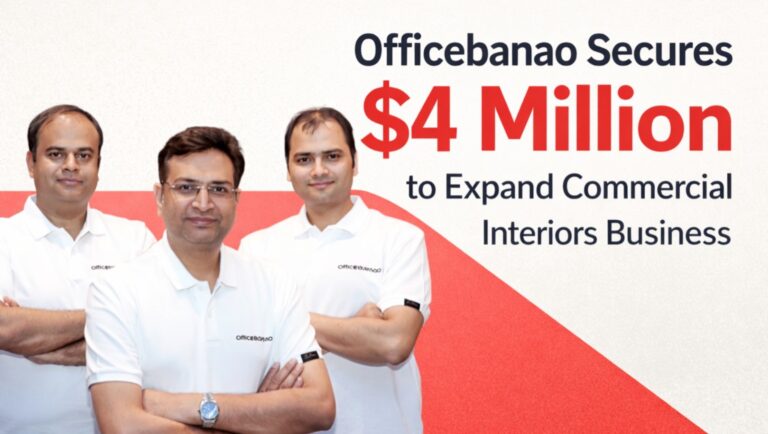 Officebanao, Officebanao funding, Officebanao startup, Lightspeed Venture Partners, commercial interiors startup India, office fit-out business India, proptech startups India, startup funding India, venture capital India, Delhi NCR startups