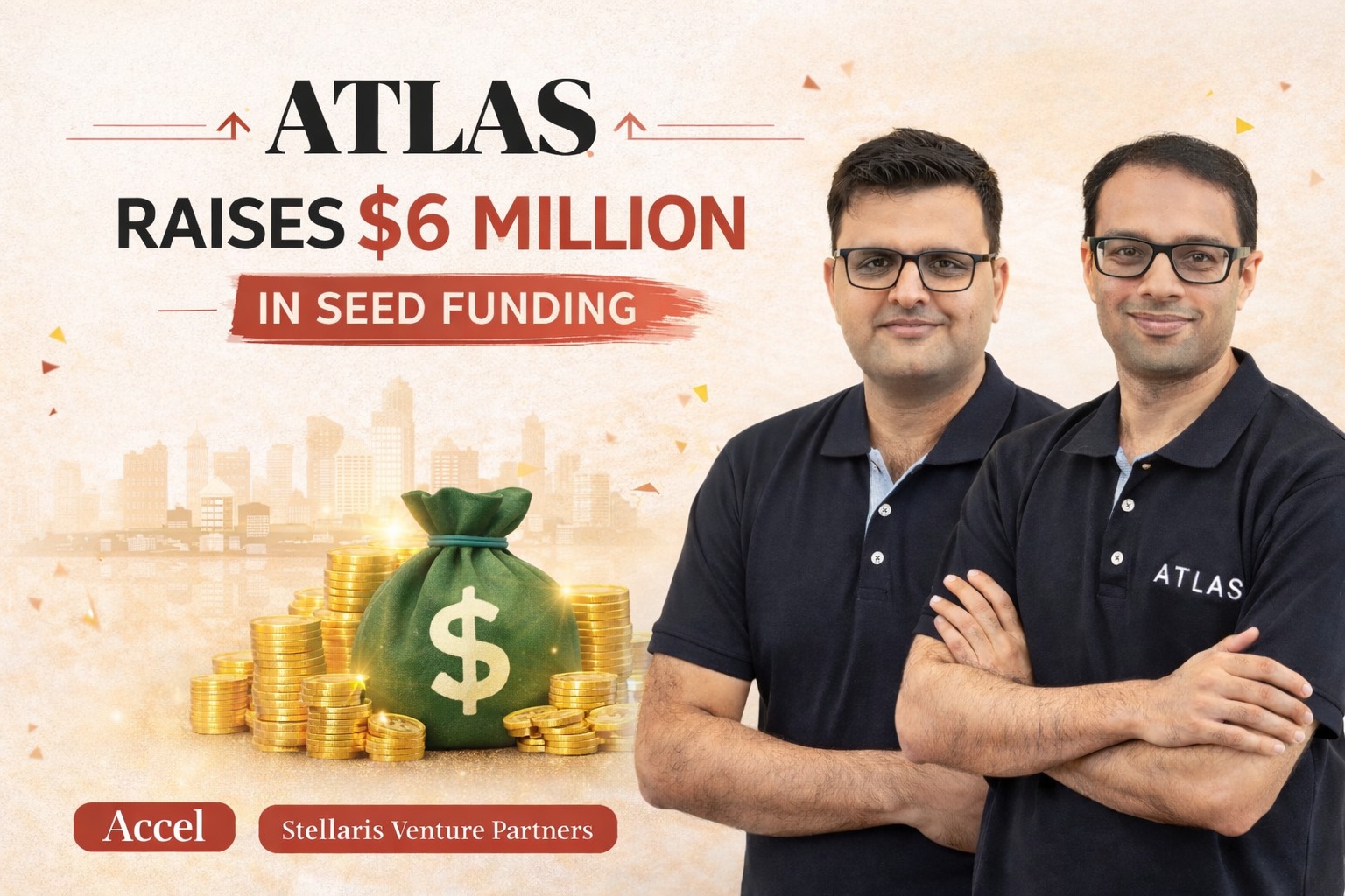 Atlas, Accel, Stellaris Venture Partners, AI startups, accounting technology, fintech, startup funding, seed funding, North America, automation, artificial intelligence, accounting firms