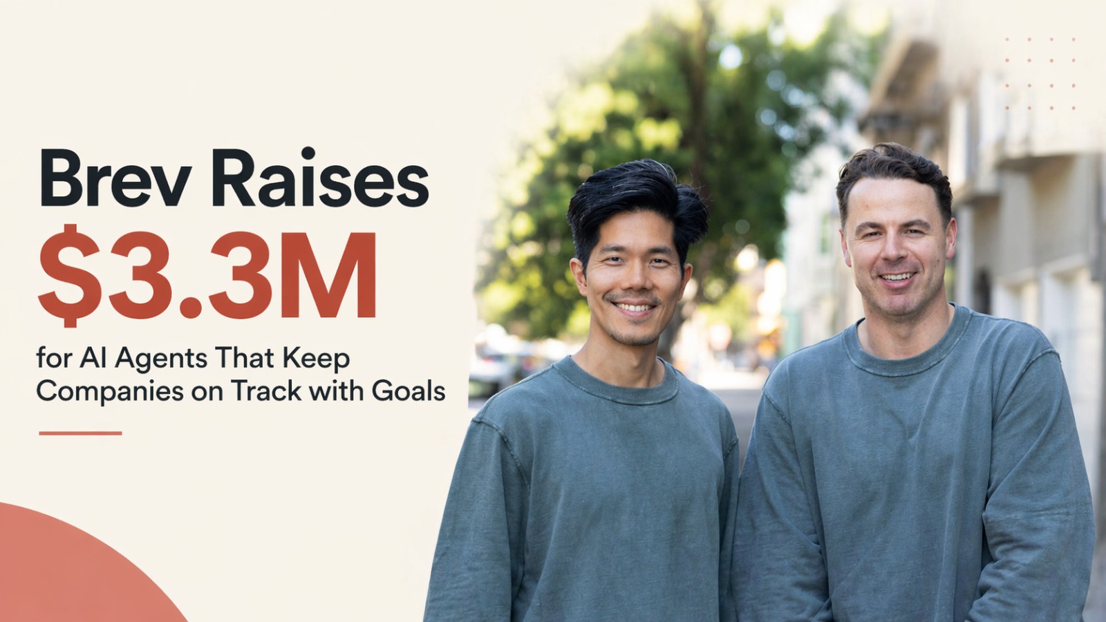 Brev, AI startups, startup funding, pre-seed funding, AI agents, enterprise AI, business productivity, goal tracking software, Chris Pitchford, Vic Hu, Resolute Ventures, Slack integration, Jira, Salesforce, Silicon Valley startups, tech news