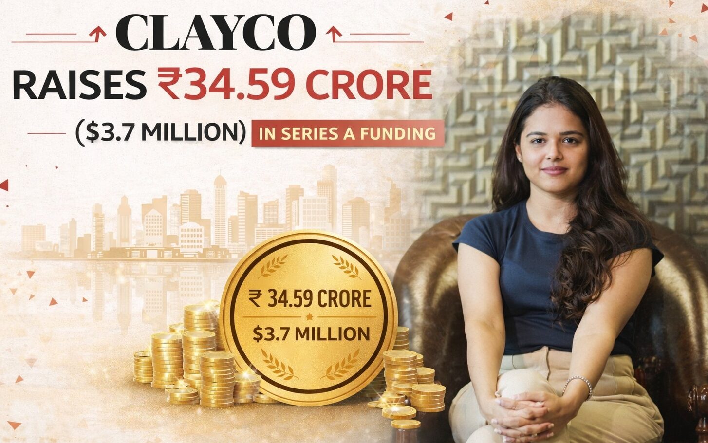 ClayCo, Series A funding, Indian startups, skincare brand, D2C brands, Twenty-Nine Capital, ICMG Global Ventures, Unilever Ventures, beauty and personal care, startup funding India