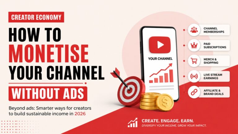 creator economy, youtube monetisation, instagram monetisation, earn without ads, creator income, digital creators india, influencer economy, social commerce, content monetisation, creator business, online creators, audience monetisation