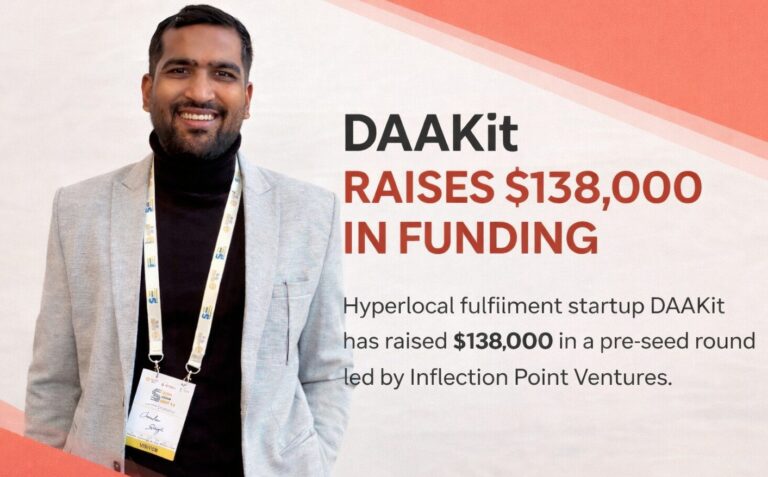 DAAKit, Inflection Point Ventures, Startup Funding, Logistics Startup, Hyperlocal Delivery, Last Mile Logistics, Dark Stores, Pre Seed Funding, Indian Startups, Supply Chain Technology