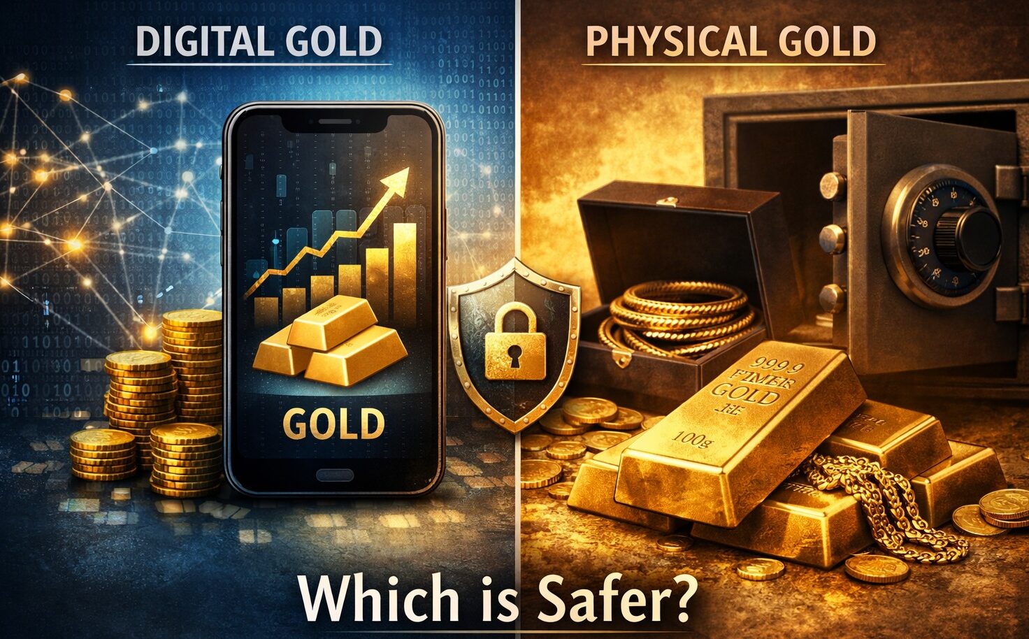 digital gold, physical gold, gold investment, safe investment, gold vs digital gold, gold buying guide, investment options, wealth protection, digital assets, personal finance