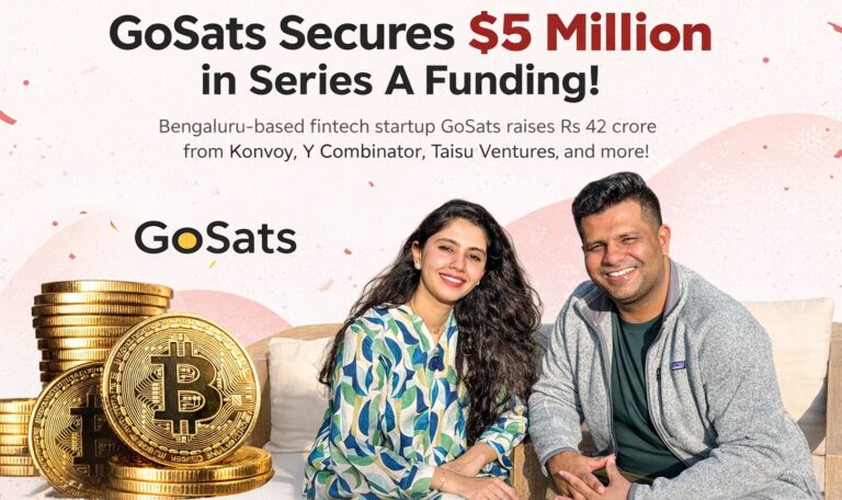 GoSats, Konvoy, Fintech Startup India, Series A Funding, Startup Funding, Bitcoin Rewards, Digital Assets, Bengaluru Startups, Y Combinator, Taisu Ventures, Asset-Based Rewards, Indian Fintech, Startup Ecosystem, Prepaid Payment Instruments, AI in Fintech