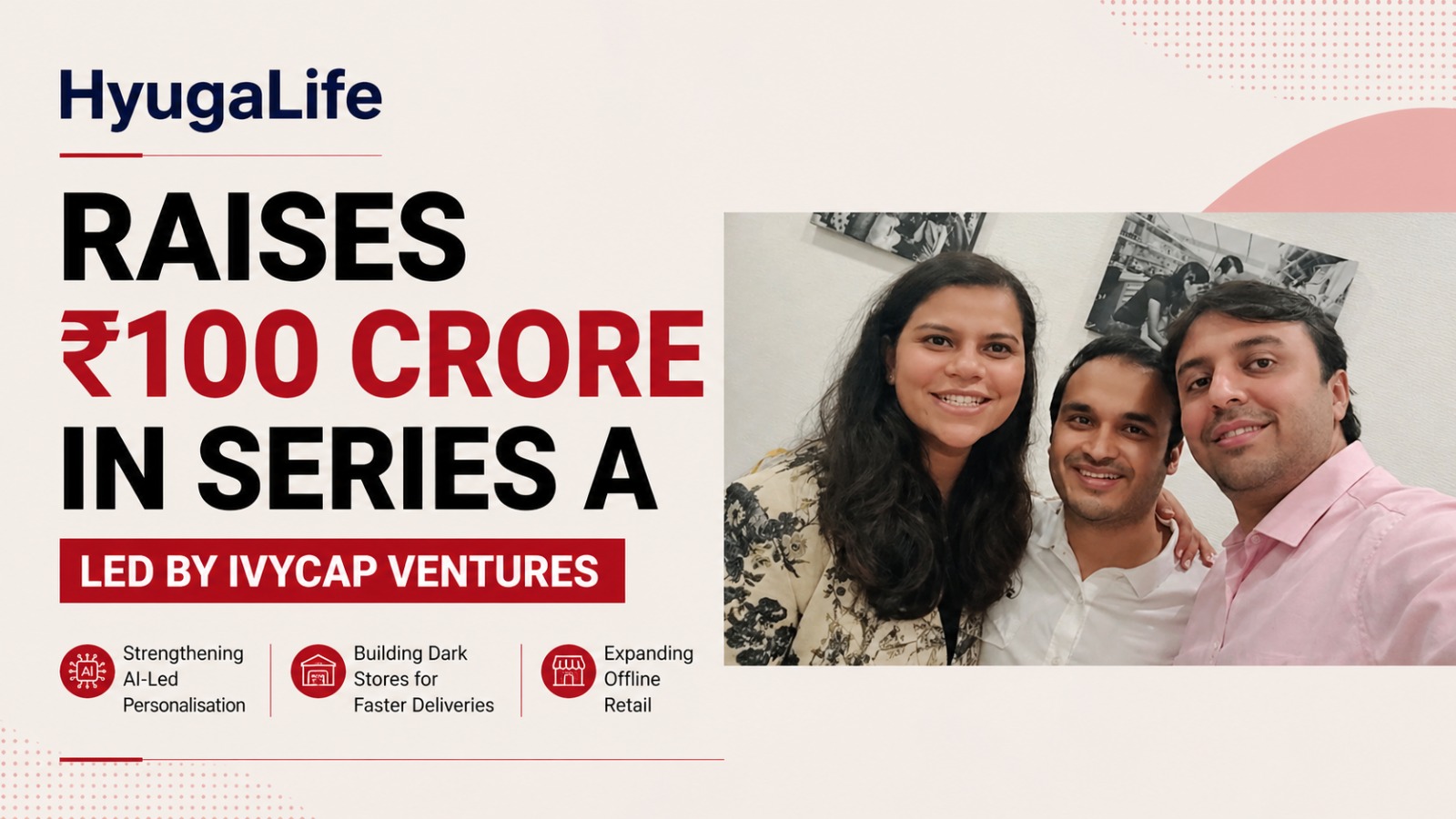 HyugaLife, IvyCap Ventures, startup funding India, healthtech startups, nutrition marketplace, supplements industry India, Series A funding, Indian startups, fitness and wellness market, AI in healthtech