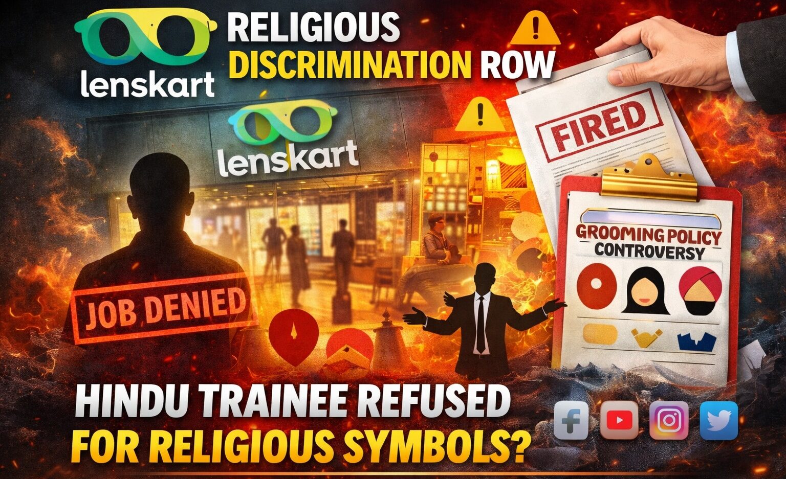 Lenskart, Zeel Soghasia, Lenskart controversy, religious discrimination, tilak row, shikha issue, Peyush Bansal, India business news, workplace policy, viral news