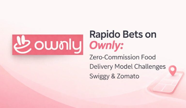 Ownly, Rapido, Rapido Ownly, food delivery India, zero commission model, Swiggy, Zomato, Indian startups, restaurant business India, food tech, delivery apps India, startup strategy, NRAI, Bengaluru startups, logistics startups