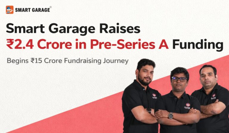 Smart Garage, Pawan Singh Raghuvanshi, Ratan Kumar Singh, Deepak Baranwal, startup funding India, auto service startup, AI automotive platform, Pre-Series A funding, Indian startups, mobility startups, garage network India, automotive aftermarket India