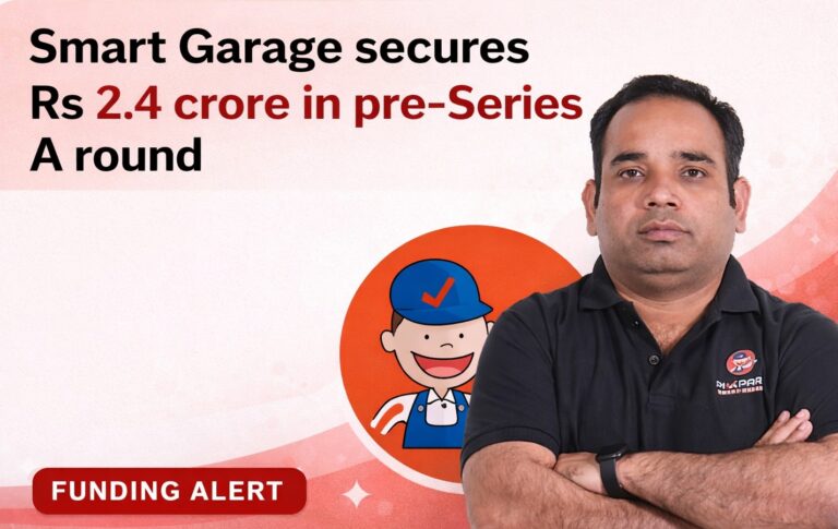 Smart Garage, Startup Funding, Pre-Series A, AI Startup, Auto Service Marketplace, Indian Startups, Automotive Tech, SaaS, Vehicle Diagnostics, Business News