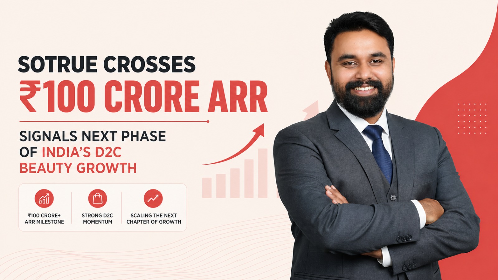 Sotrue, D2C beauty India, Indian D2C brands, D2C startup news, beauty startups India, skincare brands India, D2C growth India, influencer marketing D2C, ecommerce beauty India, premium beauty brands India