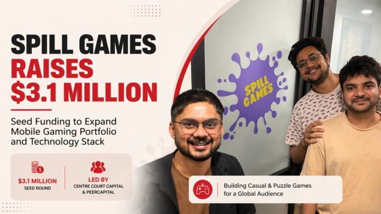 Spill Games, Spill Games funding, mobile gaming startup India, gaming startup funding, Centre Court Capital, PeerCapital, Bengaluru startup, casual gaming, puzzle games, startup funding India