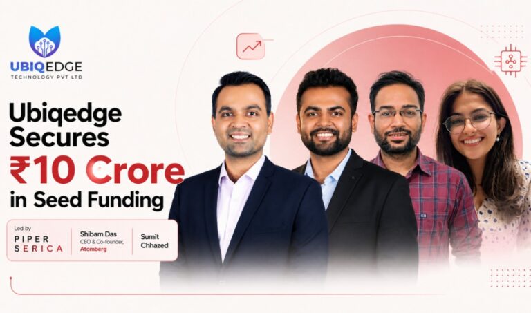 Ubiqedge, Piper Serica, AIoT startup, seed funding India, industrial IoT, Shibam Das, Atomberg, water management tech, air quality monitoring, solar tech, construction tech, Indian startups, startup funding, IoT solutions, AI infrastructure