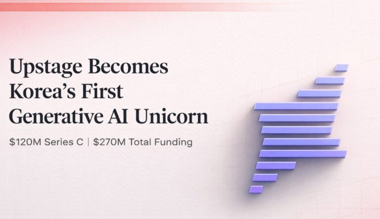 Upstage, generative AI, Korea startup, AI unicorn, Series C funding, Solar LLM, Document AI, enterprise AI, AI funding news, artificial intelligence startups