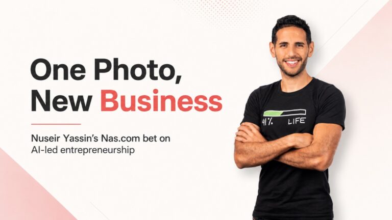 Nuseir Yassin, Nas.com, Nas Daily, AI Startup, AI Business Tool, Online Business, Solo Entrepreneurs, Creator Economy, Digital Marketing, AI Marketing, E-commerce, Startup Funding, Vinod Khosla, Shopify Alternative, Small Business Tools, Entrepreneurship, AI Ads, Online Store Builder, Creator Business, Business News, startup news,