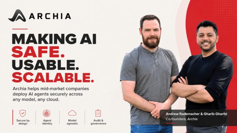 Archia, AI startup, artificial intelligence, AI agents, enterprise AI, secure AI systems, AI adoption, mid-market companies, Kansas City startups, Gharib Gharibi, Andrew Rademacher, AI infrastructure, HIPAA compliant AI, fintech AI, healthcare AI, AI deployment, startup story, business technology, AI governance, generative AI