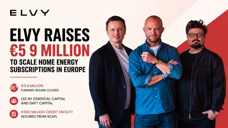 Elvy, Elvy funding, Swedish startup, EnergyTech startup, home energy subscription, solar energy, heat pumps, battery storage, clean energy, European startups, startup funding, Essential Capital, Daft Capital, Scayl, Johan Outinen, David Wedar, renewable energy, energy transition, distributed energy, Sweden startups