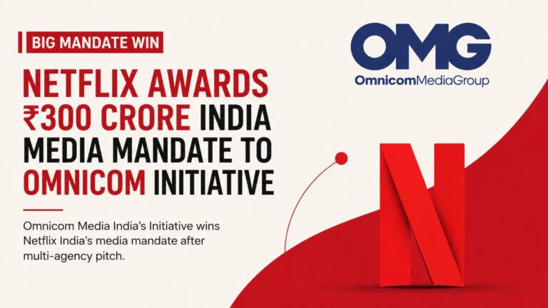 Netflix India, Omnicom Media Group, Initiative Media, Wavemaker India, Netflix media mandate, India OTT market, streaming industry India, digital advertising India, media agency pitch, Netflix marketing strategy, OTT advertising, entertainment industry India, performance marketing, audience analytics, media buying India, OTT competition India, advertising industry news, Netflix business news, Omnicom India, media mandate India