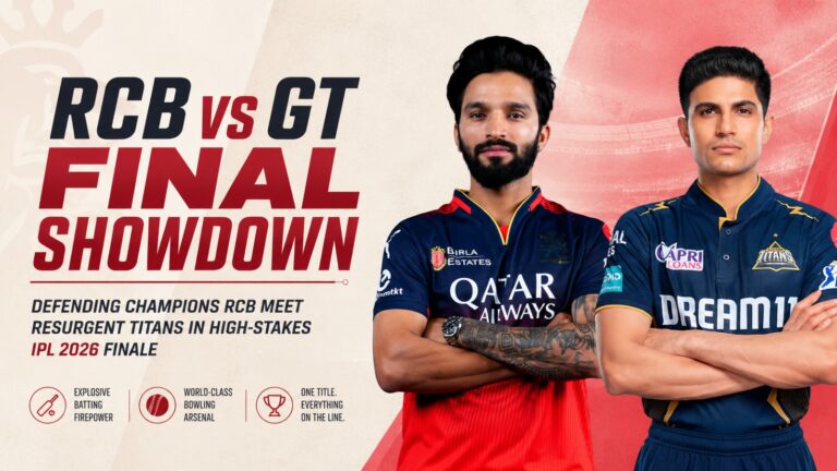 RCB vs GT IPL 2026 Final, IPL 2026 Final, Royal Challengers Bengaluru, Gujarat Titans, Rajat Patidar, Shubman Gill, Virat Kohli, Sai Sudharsan, Narendra Modi Stadium, Ahmedabad IPL Final, RCB vs GT Preview, IPL Final News, Cricket News, IPL Playoffs, RCB News, GT News