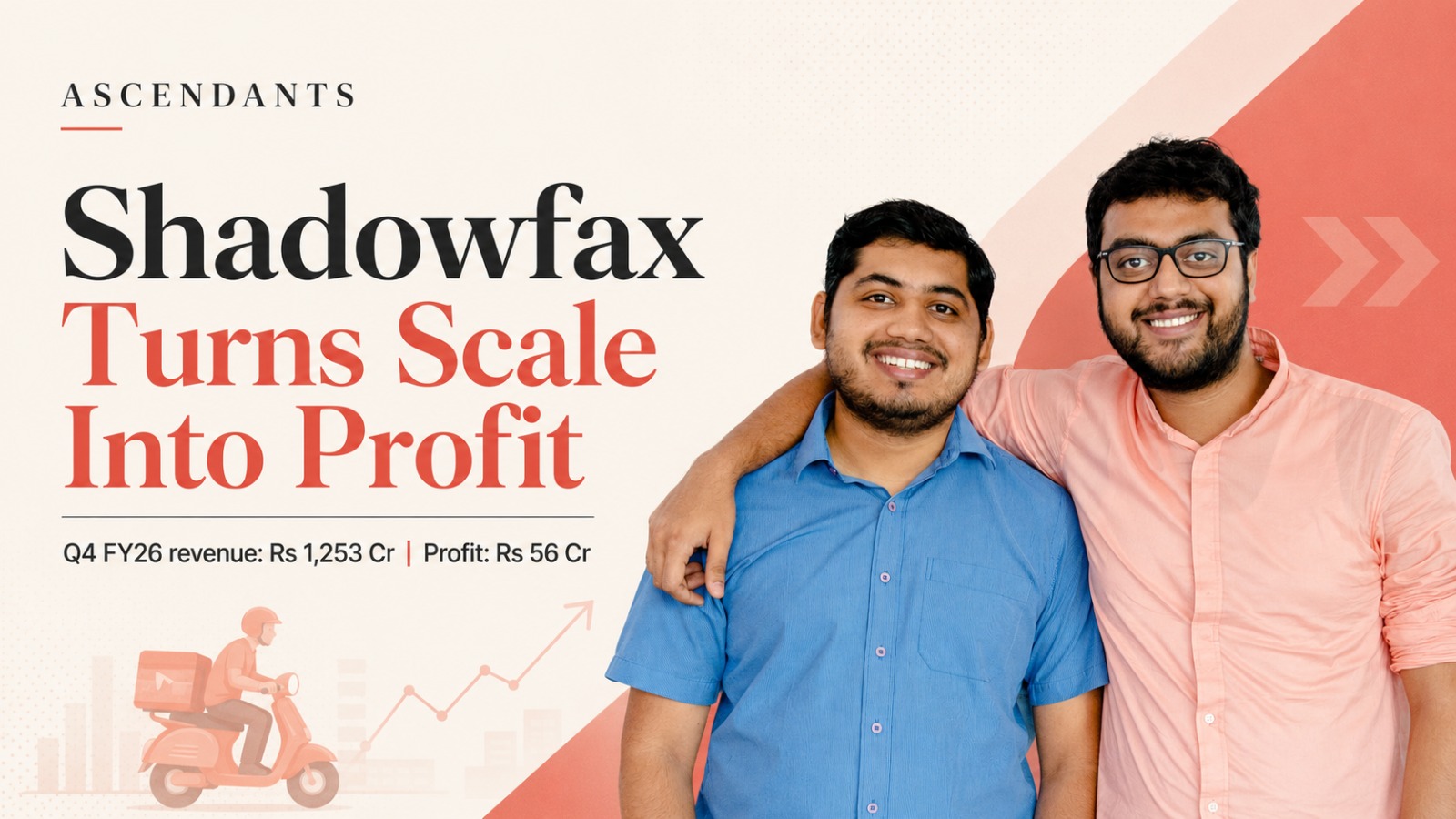 Shadowfax, Shadowfax Q4 FY26 results, Shadowfax revenue, Shadowfax profit, Shadowfax Technologies, Shadowfax FY26 results, Indian logistics startups, last mile delivery, hyperlocal logistics, quick commerce logistics, ecommerce logistics, logistics startup India, Shadowfax financials, Shadowfax NSE filing, startup profitability, Indian startup news, business news India, tech logistics, Delhivery, XpressBees, Ecom Express