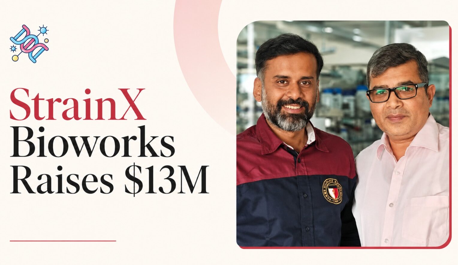 StrainX Bioworks, Prime Venture Partners, Leo Capital, startup funding, synthetic biology, precision fermentation, alternative proteins, biotech startup, food technology, biotechnology, India startup ecosystem, fermentation technology, protein innovation, healthcare innovation, agriculture technology, venture capital, startup investment, Akshay Mittal, Alok Malaviya, sustainable food systems