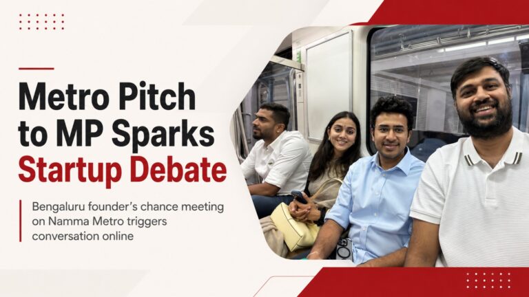 Tejasvi Surya, Namma Metro, Anil Pai, startup pitch, Bengaluru news, viral post, startup ecosystem, entrepreneurship, social media debate