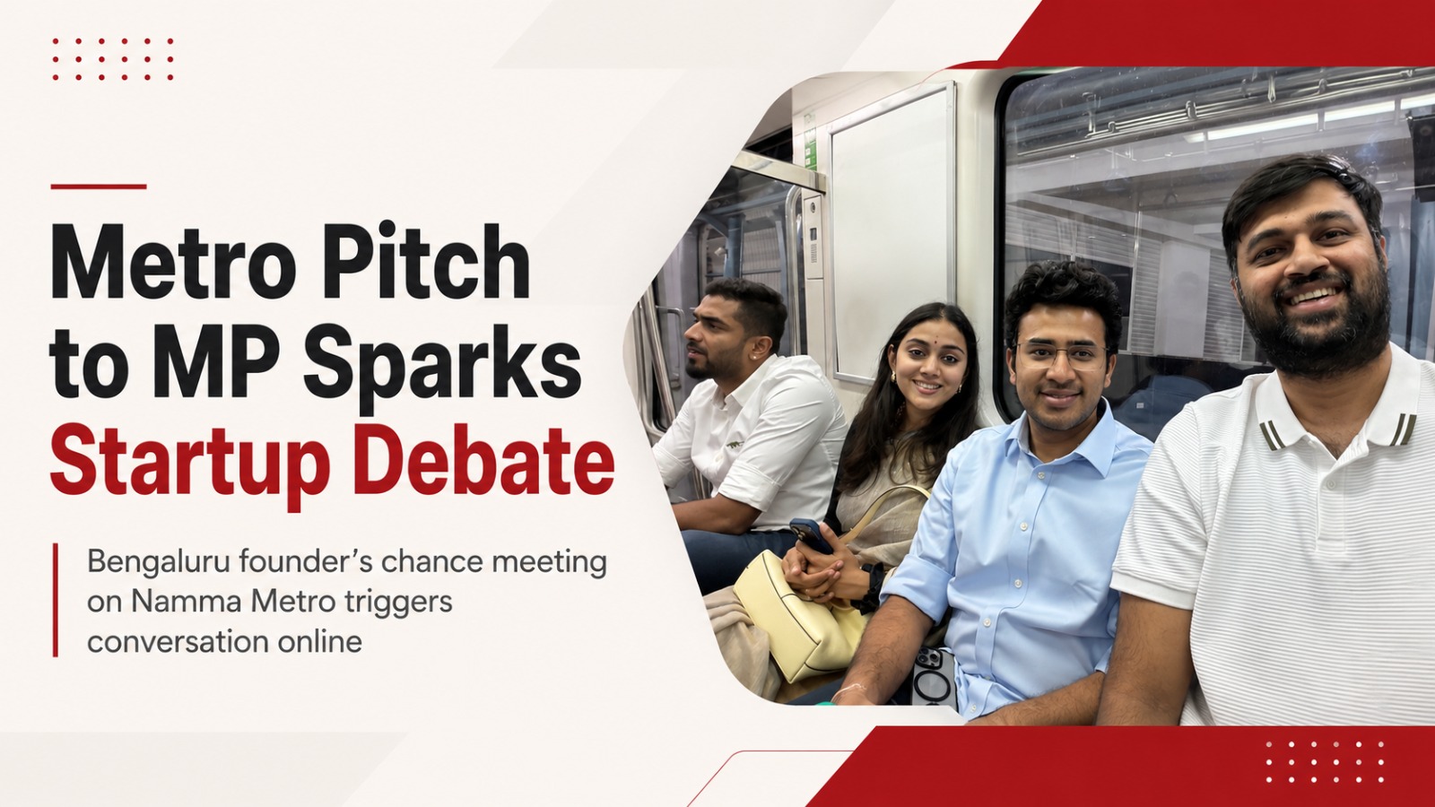Tejasvi Surya, Namma Metro, Anil Pai, startup pitch, Bengaluru news, viral post, startup ecosystem, entrepreneurship, social media debate
