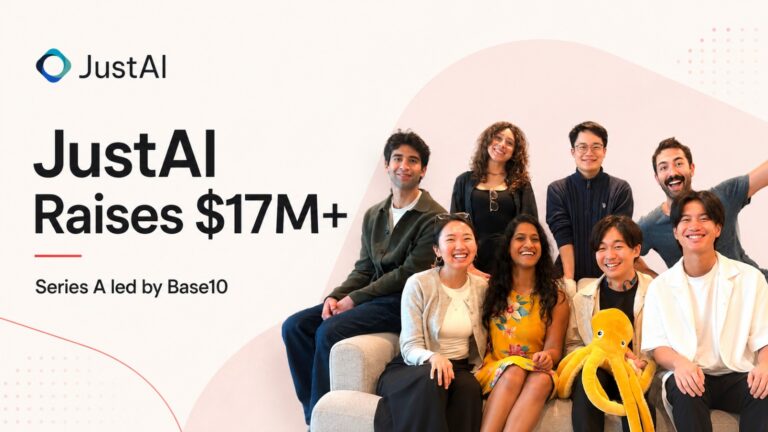 JustAI, Base10, Series A Funding, AI Startup, Marketing Technology, Artificial Intelligence, Peak XV Partners, Y Combinator, Enterprise Software, Agentic AI, Neha Mittal, Jeff Hara, MarTech, Startup Funding, AI Marketing Platform, E-commerce Marketing, B2B Marketing, Technology News, Venture Capital, SaaS Startup,