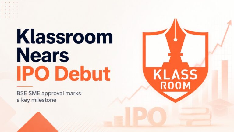 Klassroom IPO, Fusion Klassroom, BSE SME IPO, Edtech IPO India, Hybrid Edtech, AI Edtech Platform, SME IPO, Indian Edtech Startups, Klassroom Financials, Edtech News