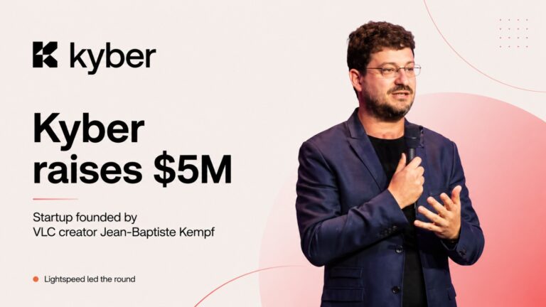 Kyber, Jean-Baptiste Kempf, VLC Media Player, Lightspeed Venture Partners, OVNI Capital, Kima Ventures, robotics, drones, physical AI, remote device control, low latency technology, startup funding, Paris startup, enterprise software, AI infrastructure, FFmpeg, technology news, robotics infrastructure, real-time control systems, venture capital