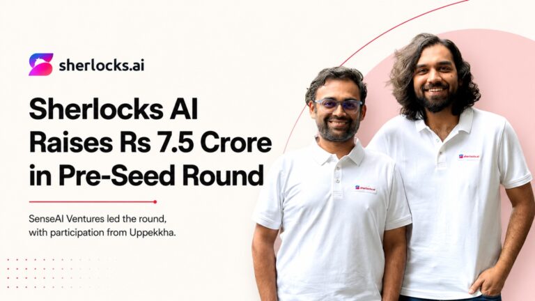Sherlocks AI, SenseAI Ventures, Uppekkha, AI startup, Pre Seed Funding, Enterprise Software, Incident Management, SaaS, Cloud Infrastructure, North America Expansion, Gaurav Toshniwal, Akshat Jain, Startup Funding India, Artificial Intelligence, Technology Startup