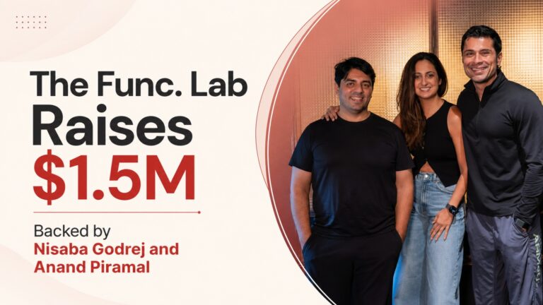 The Func Lab, Nisaba Godrej, Anand Piramal, Seed Funding, Nutrition Brand, Functional Wellness, Hydration Products, Protein Products, Sohrab Khushrushahi, Sahil Kukreja, Daneesh Davar, Indian Startups, Wellness Industry, D2C Brand, Quick Commerce