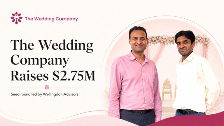The Wedding Company, startup funding, seed funding, wedding planning, wedding services, Bengaluru startup, Wellingdon Advisors, LVX, Tremis Capital, Indian startups, venture capital, wedding industry, vendor network, startup investment, event planning technology