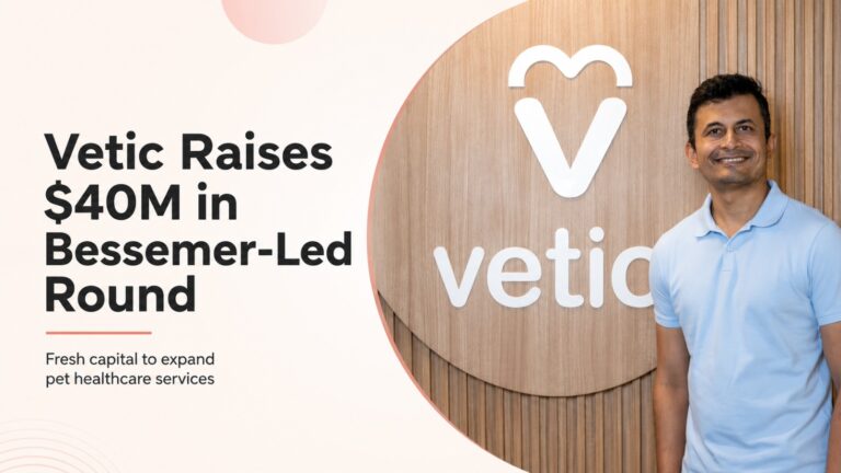 Vetic, Vetic funding, pet healthcare startup, Bessemer Venture Partners, pet care India, startup funding, Gaurav Ajmera, Greenoaks Capital, Lachy Groom, JSW Family Office, Vet at Home, Indian startups, pet healthcare