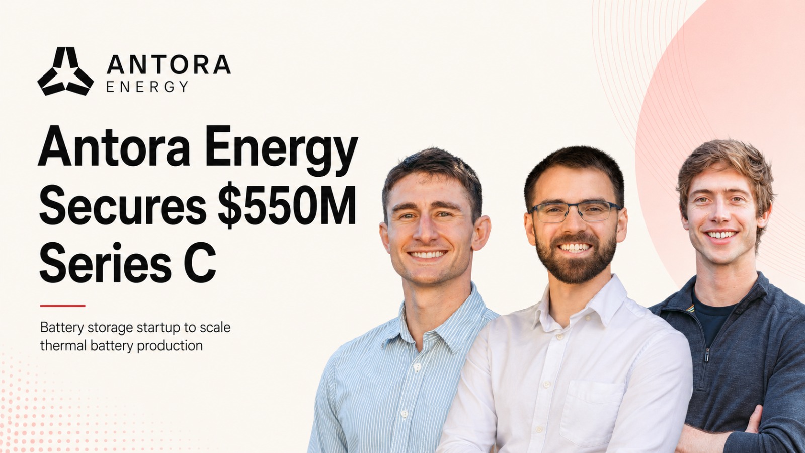 Antora Energy, Battery Startup, Thermal Batteries, Series C Funding, Energy Storage, Clean Energy, Renewable Energy, Data Centers, Industrial Decarbonization, Climate Technology, Breakthrough Energy Ventures, Eclipse Ventures, G2 Venture Partners, BlackRock, Temasek, Energy Innovation