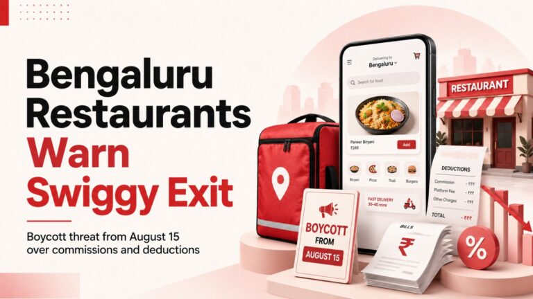 Bengaluru restaurants, Swiggy boycott, Swiggy commissions, food delivery platforms, restaurant associations, Bengaluru Hotel Association, Karnataka Hotel Association, Zomato, online food delivery, restaurant industry