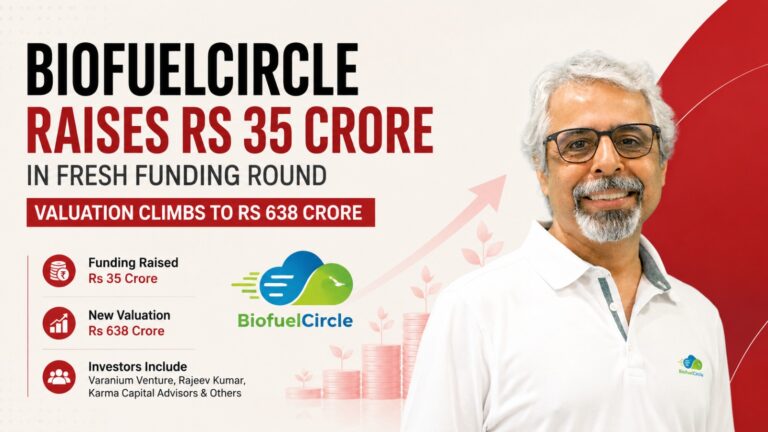 BiofuelCircle, BiofuelCircle funding, BiofuelCircle valuation, biofuel startup, biomass marketplace, startup funding India, Varanium Venture, Karma Capital Advisors, renewable energy startup, agri residue, clean energy, Indian startups