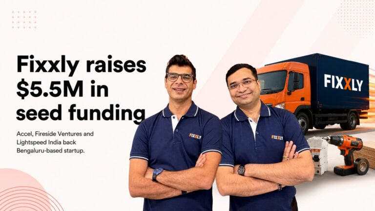 Fixxly, Fixxly funding, Fixxly seed funding, Building materials startup, Quick commerce, AI startup, Accel, Fireside Ventures, Lightspeed India Partners, Bengaluru startup, Startup funding, Construction technology, Dark stores, Supply chain, Home improvement, Shezan Bhojani, Sachith Varma, Indian startups, Venture capital, Funding news