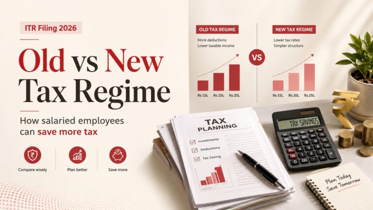 ITR Filing 2026, Income Tax Return 2026, Tax Saving, New Tax Regime, Old Tax Regime, Old vs New Tax Regime, Income Tax India, Salaried Employees, Income Tax Deductions, Section 80C, Section 80CCD(2), NPS Tax Benefit, HRA Exemption, Standard Deduction, Employer Benefits, Salary Tax Calculator