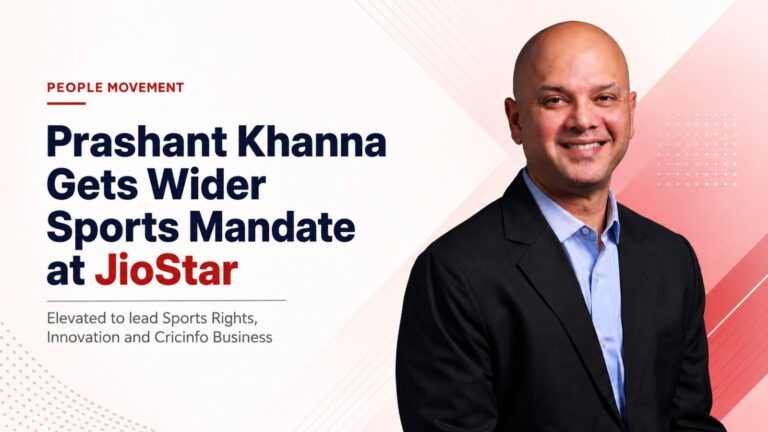 Prashant Khanna, JioStar, Cricinfo Business, Sports Rights, Sports Innovation, JioStar Sports, People Movement, Media Industry, Sports Broadcasting, Disney Star, Star India