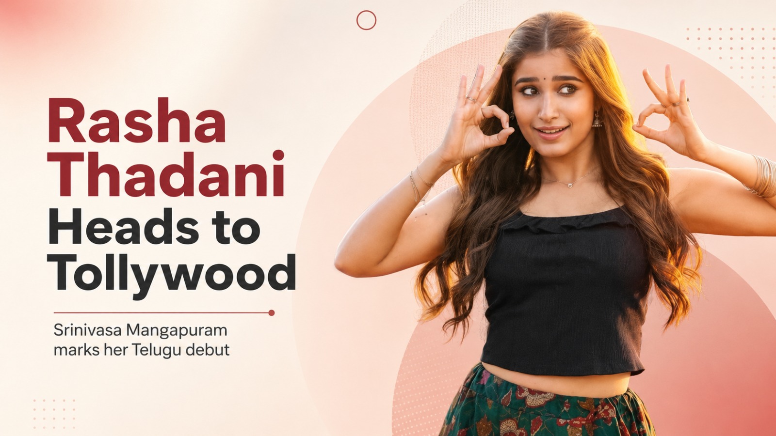 Rasha Thadani, Srinivasa Mangapuram, Rasha Thadani Telugu debut, Tollywood, Telugu cinema, Bollywood actresses in Tollywood, Shanaya Kapoor, Wamiqa Gabbi, Zombie Reddy 2, Goodachari 2, pan-India cinema, entertainment news