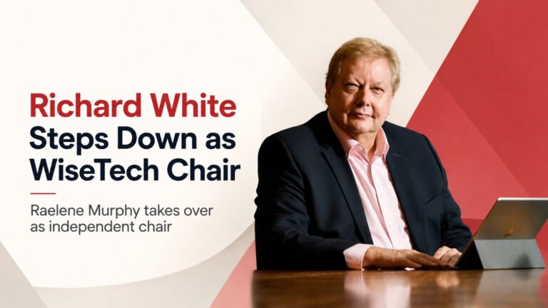 Richard White, WiseTech Global, Raelene Murphy, WiseTech chair, Australia tech news, logistics software, corporate governance, S&P ASX 200, Reuters, business news