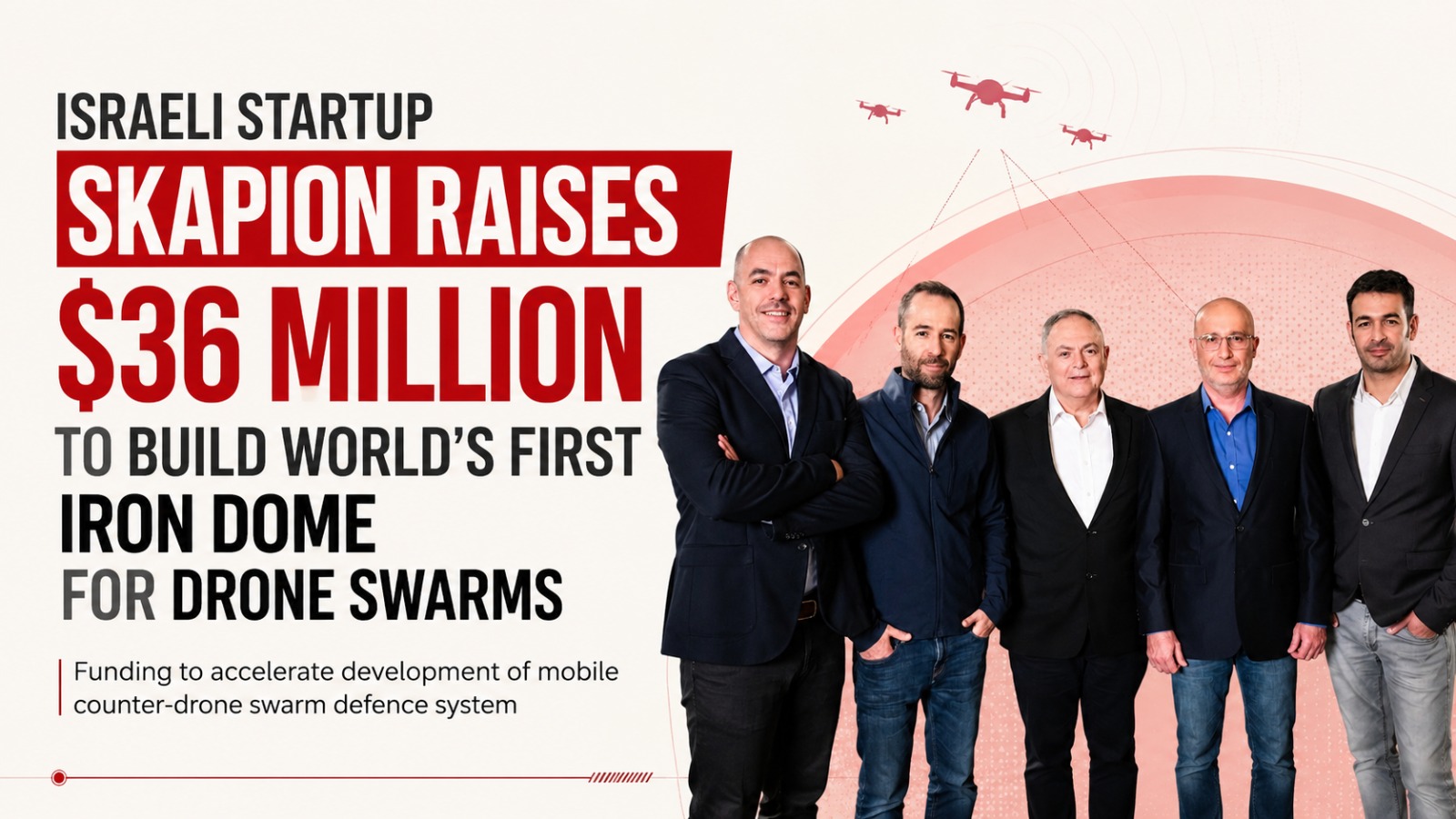 Skapion, Israel defence technology, Drone swarms, Counter drone system, UAV defence, Military technology, Defence startup, Seed funding, UP.Partners, Khosla Ventures, Iron Dome, Air defence, Defence innovation, Aerospace technology, Israel startups