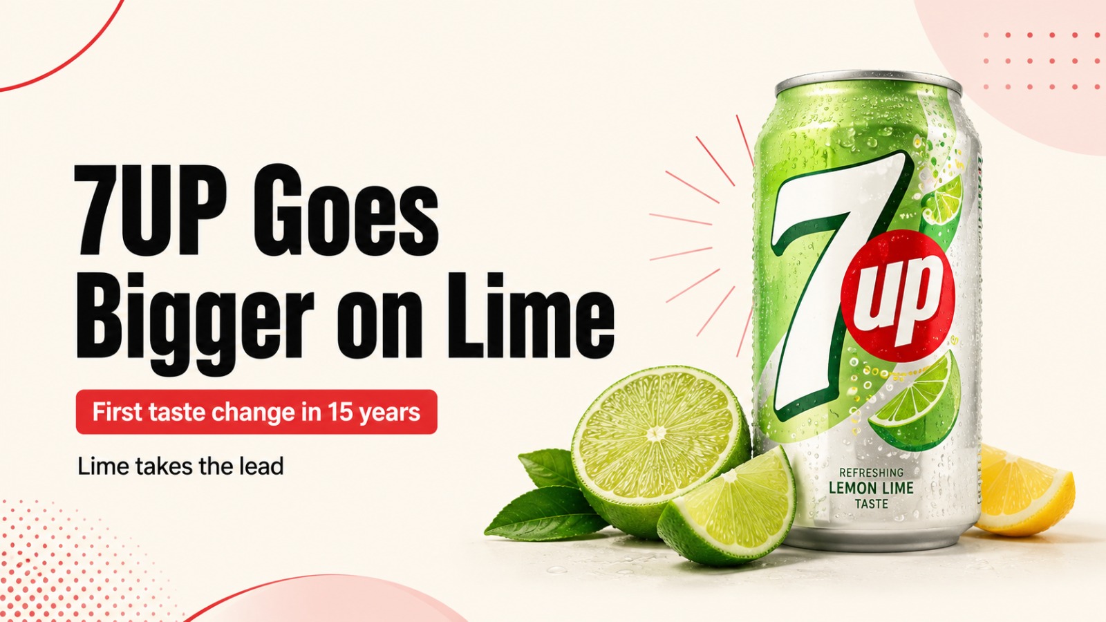 7UP, Keurig Dr Pepper, Gen Z, Gen Alpha, Soft Drinks, Soda, Lime Flavour, Beverage Industry, Food and Beverage, Consumer Trends