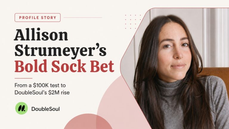 Allison Strumeyer, DoubleSoul, DoubleSoul startup, DoubleSoul Shark Tank, Shark Tank, BlackRock, former BlackRock employee, startup funding, $2 million funding, sock startup, consumer startup, entrepreneurship, startup founders, business story, founder profile