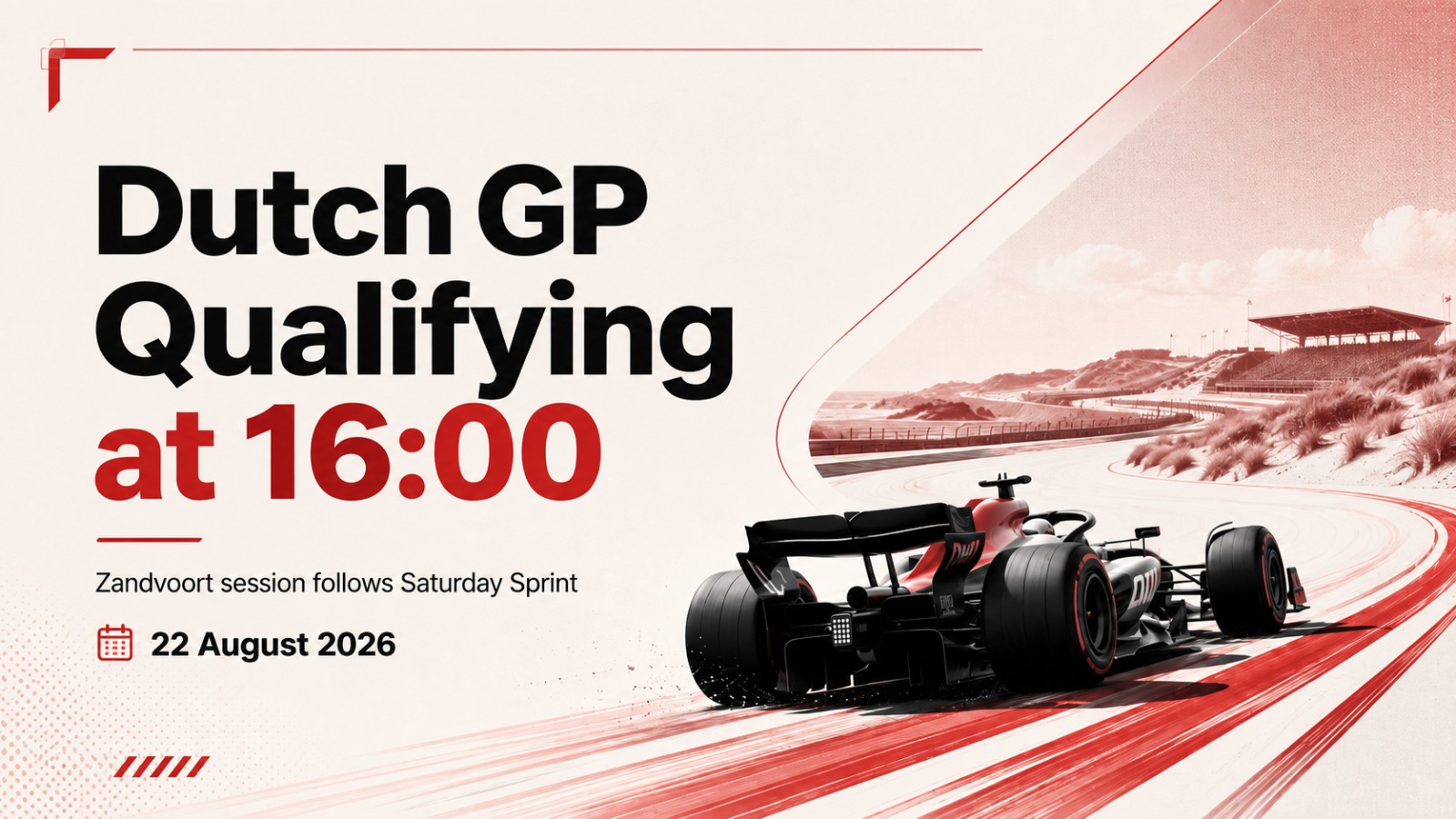 F1 schedule, 2026 Dutch Grand Prix, Dutch GP 2026, F1 qualifying, Zandvoort qualifying, Dutch GP qualifying time, Formula 1 schedule, Circuit Zandvoort, F1 Sprint, Dutch GP schedule